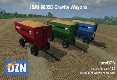 JM 680SD Gravity Wagons v1.0