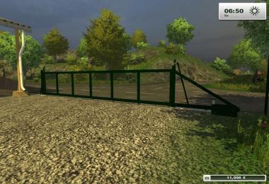 Chain link fence with sliding gate v1.0