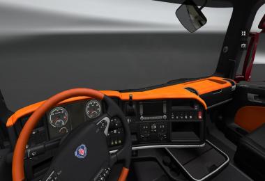 Scania Dark Orange interior