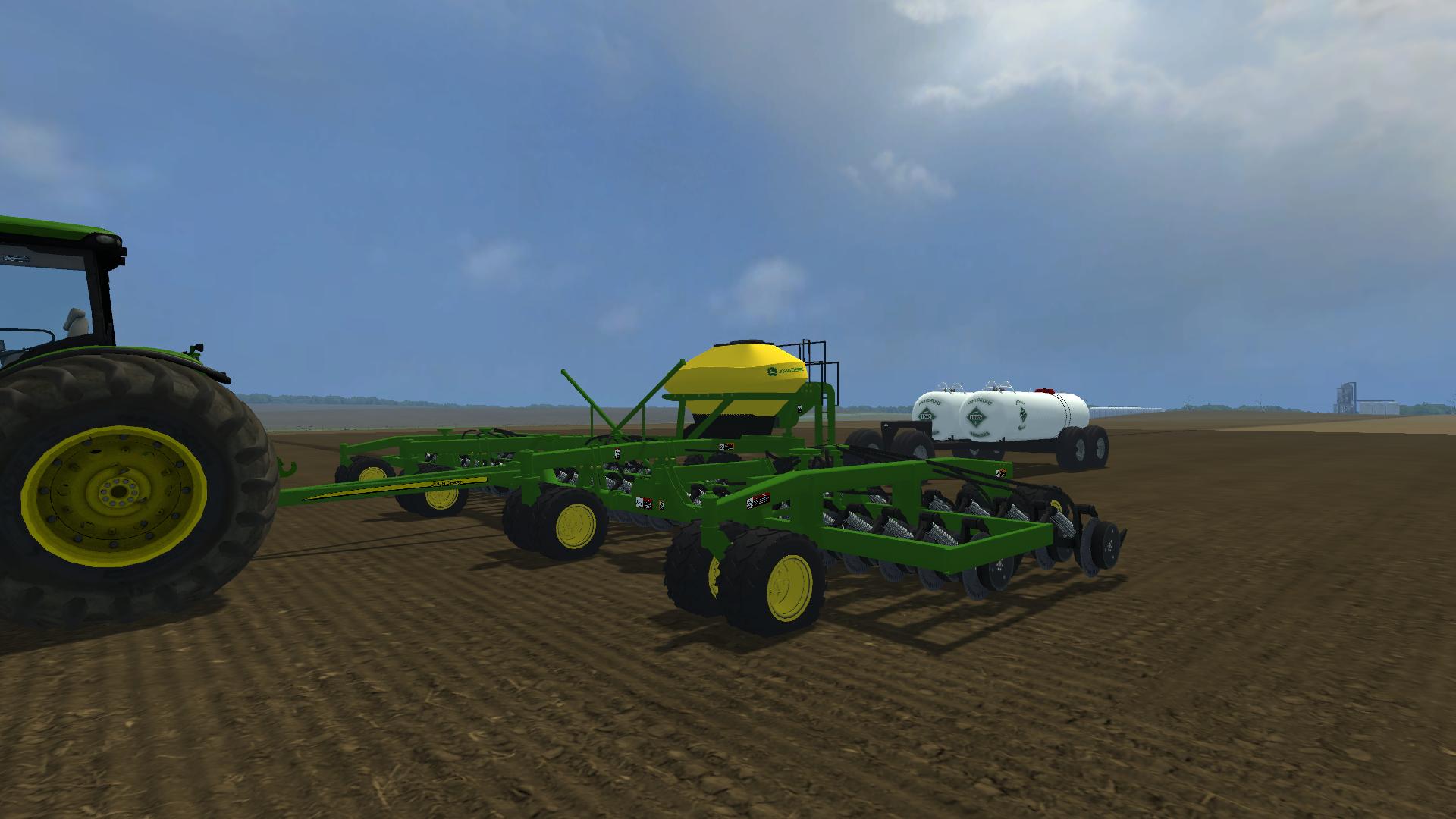John Deere 1990CCS Air Seeder & DEM Dual Tank Anhydrous Trailer Modhub.us
