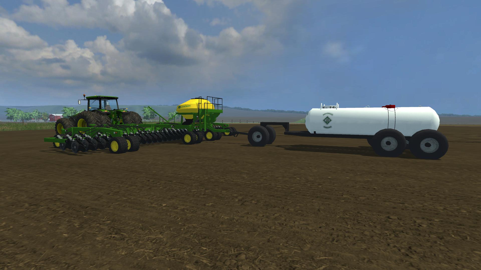 John Deere 1990CCS Air Seeder & DEM Dual Tank Anhydrous Trailer Modhub.us