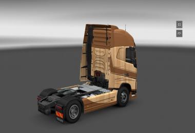 Volvo FH16 2012 Wooden Skin V1.0