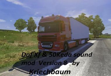 Daf XF & 50Keda sound mod Version 8