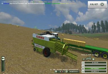 Load Claas Quaddrant 1200 bales with UBT v1.0