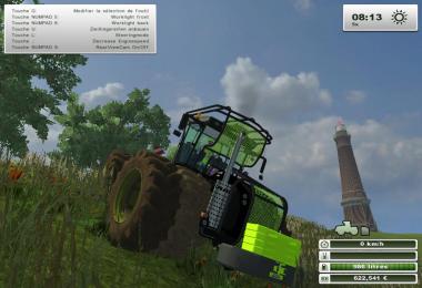 Claas Xerion 5000 Black fluo fores dirt v2.0