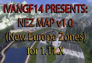 NEZ map v1.0 (New Europe Zones)