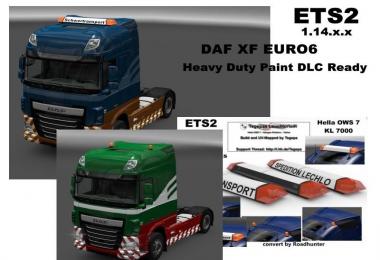 DAF XF Euro6 Heavyduty Paints v1.0