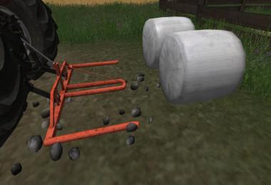 Round bale fork Double v1.0