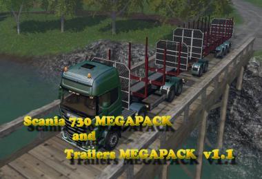 Scania 730 and Trailers v1.1