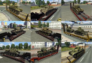 Trailers with tanks from WoT: Russian pack  v1.0
