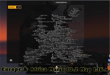 Europe & Africa Mario 10.2 Map  1.16.x