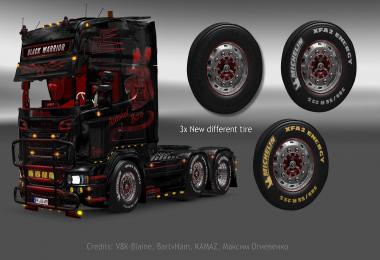 V8K Scania Michelin Wheels