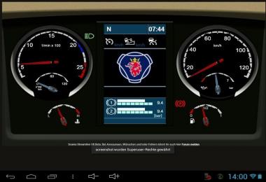 Scania Streamline V8 Dashboard v0.2 Beta