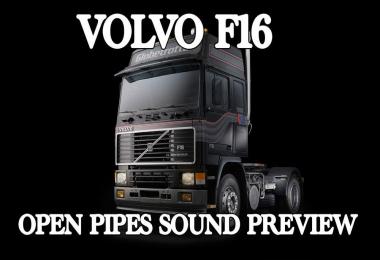 Volvo F16 Open Pipe Sound v1.0