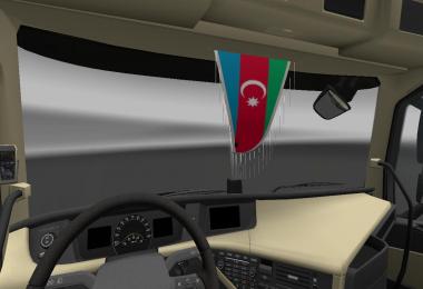 Azerbaijani Flag for salon