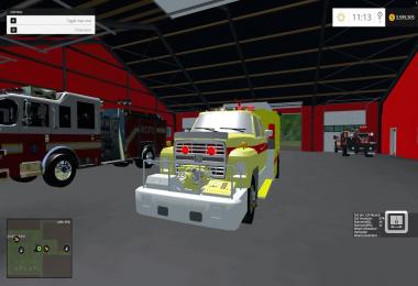 Ford f800 fire truck v1.0