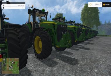 John Deere 10 Tractors Pack v1.0