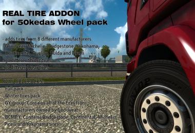 Real Tire addon for 50kedas Wheel pack v4.4