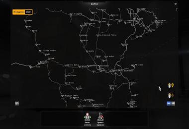 South America map for ATS