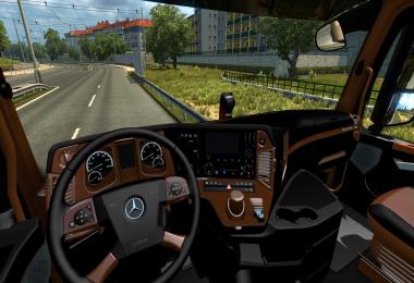 Mercedes Actros MP4 2014 Black/Brown Interior