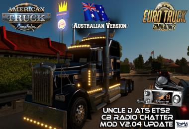 Uncle D ETS2 ATS CB Radio Chatter Mod (Australian Version) V2.04