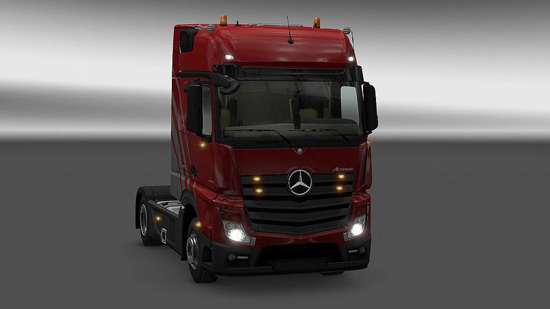 Actros MP4 plastic parts & more for v1.25