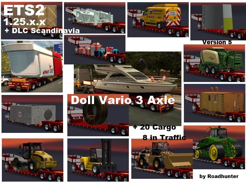 Doll Vario 3Achs with 20 Cargo