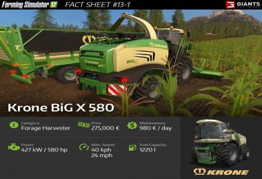 Farming simulator 17 Fact Sheet #13