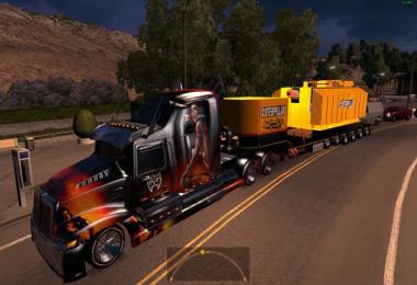 Trailer with Caterpillar heavy transformer for ATS 1.4.x - 1.4.2.2s
