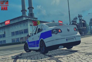 VW Passat Turkey Traffic Police Skin v1.0
