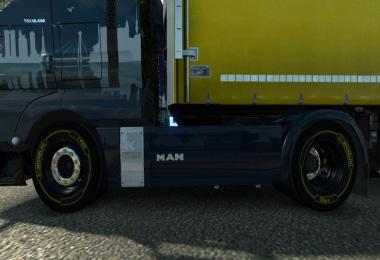 Yellow Michelin Tires for 50k Wheels Pack