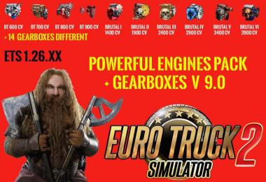 Pack Powerful engines + gearboxes v9.0 for 1.26.x