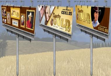 Country GOLD Radio and Billboard Pack v1.0