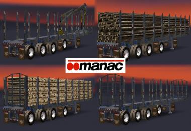 AMERICAN MANAC 4 AXIS LOG TRANSPORTER TRAILER 1.5.x