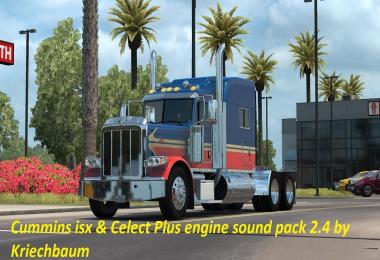 Cummins iSX and Celect PLUS sound pack v2.4