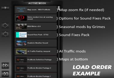 Sound Fixes Pack v17.11 for ATS