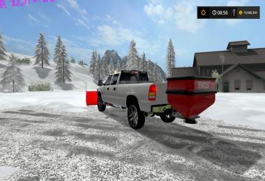 2002 Silverado 2500 Plow Truck with Hitch Mount Salter v2