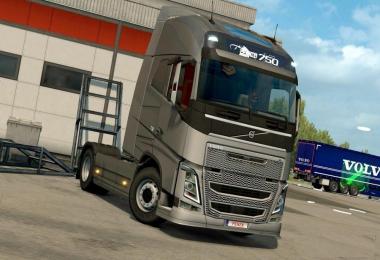 Gray grille for all VOLVO FH 2012 engines for ETS 2