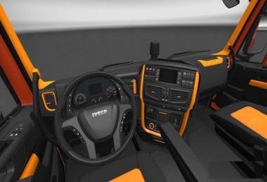 Iveco Hi-Way Black Orange Interior