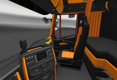 Iveco Hi-Way Black Orange Interior