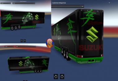 Scania T (RJL) & Trailer Aero Dynamic Suzuki Style Combo Skin Packs