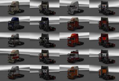 Skin Pack and dirty interiors for trucks Freightliner FLB v1.3