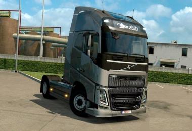 Gray grille all VOLVO FH 2012 engines