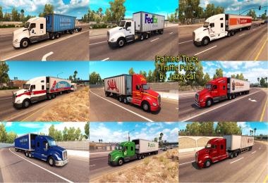 Painted Truck and Trailers Traffic Pack by Jazzycat v1.1