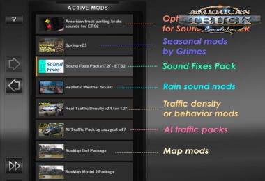 Sound Fixes Pack v17.35.1 for Ats + Ets2