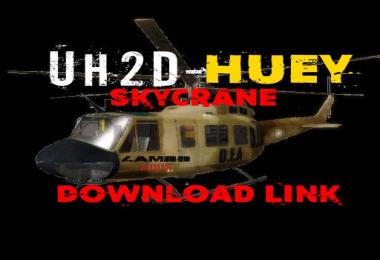 UH2D huey DEA Helicopter SkyCrane v1