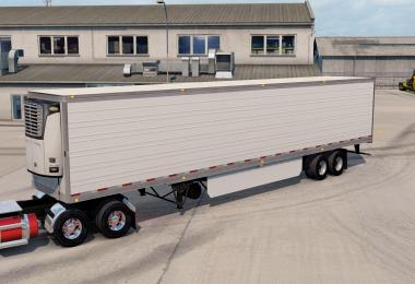 White trailer Reefer 3000r Long for ATS