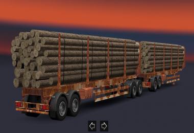 Cargo double trailer rust for ETS 1.28