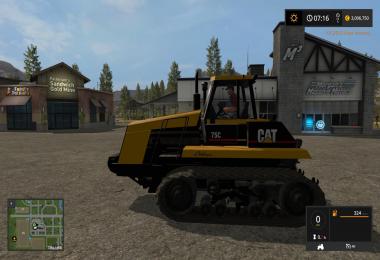 Cat 75c Farming simulator 17 v1.0