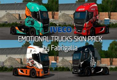 Emotional Trucks skin pack for Iveco Stralis Hi-Way 1.28.x